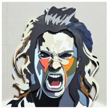 angry woman closeup