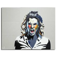 angry woman front